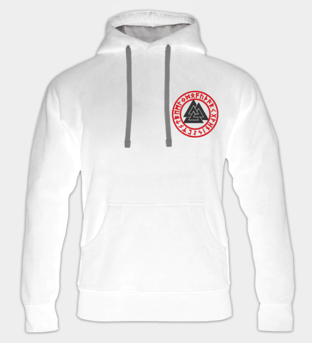 Valknut brodeerattu huppari