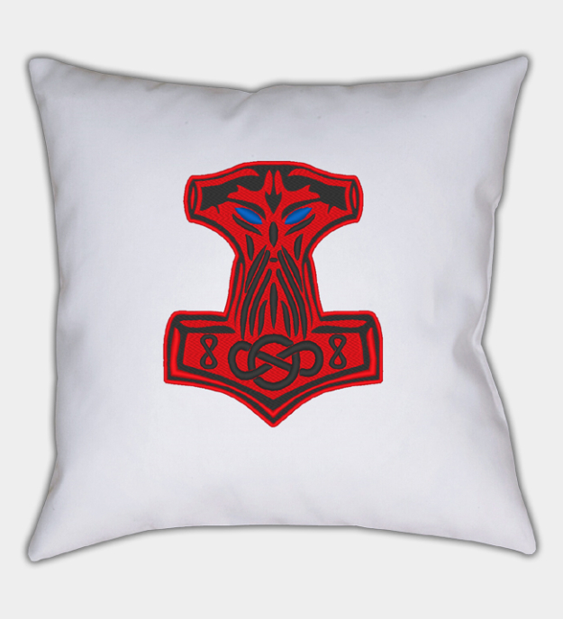 Mjölnir brodeerattu tyynynpäällinen