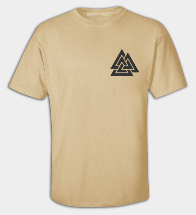 Valknut brodeerattu t-paita