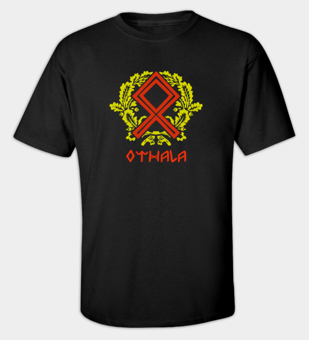 Othala-riimu brodeerattu t-paita