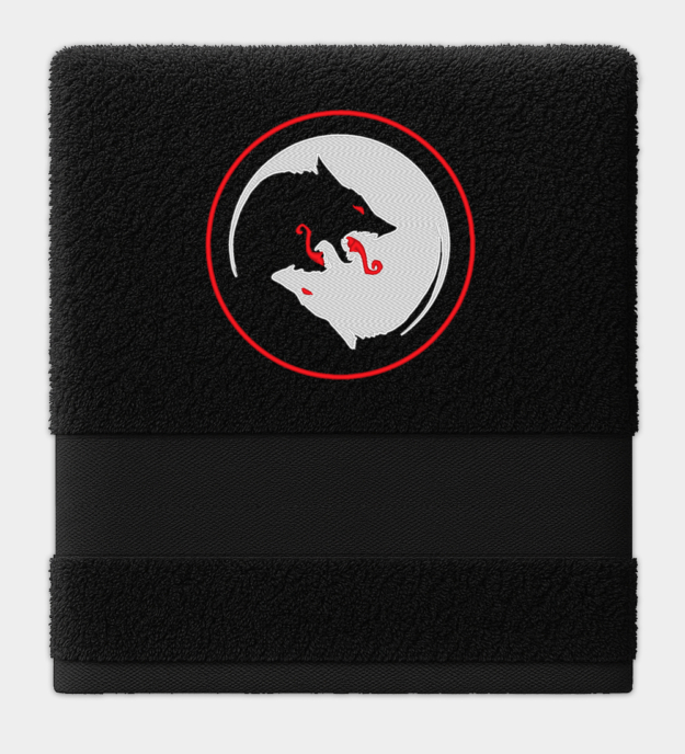 Odinin sudet kirjailtu pyyhe