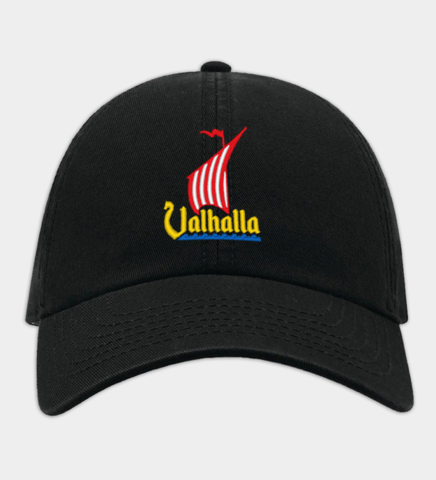 Valhalla Drakkar Brodeerattu Baseball-lippis