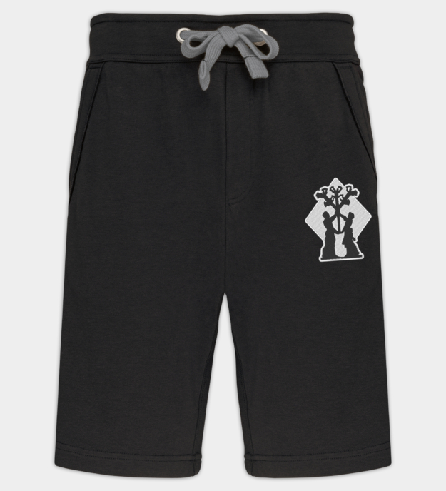 Algiz-aiheinen kirjailtu bermudashorts