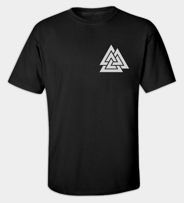 Valknut brodeerattu t-paita