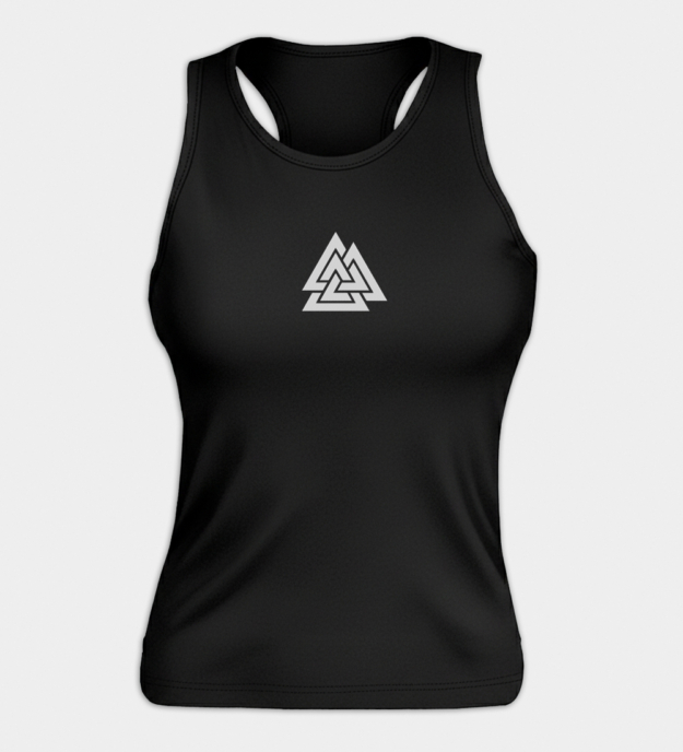 Valknut brodeerattu naisten toppi