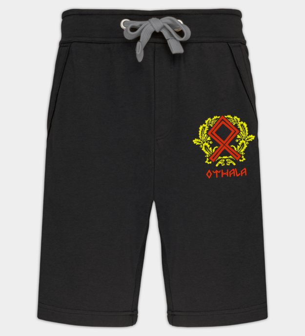 Othala kirjaillut bermudashortsit